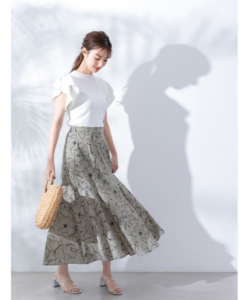 fifth(フィフス)の「ショルダーフリルティアードニット(ニット/セーター・レディース・ホワイト/ブラック・MEDIUM)」の17枚目の写真