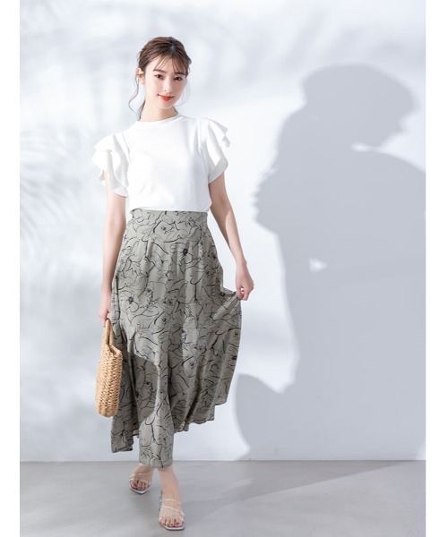 fifth(フィフス)の「ショルダーフリルティアードニット(ニット/セーター・レディース・ホワイト/ブラック・MEDIUM)」の19枚目の写真