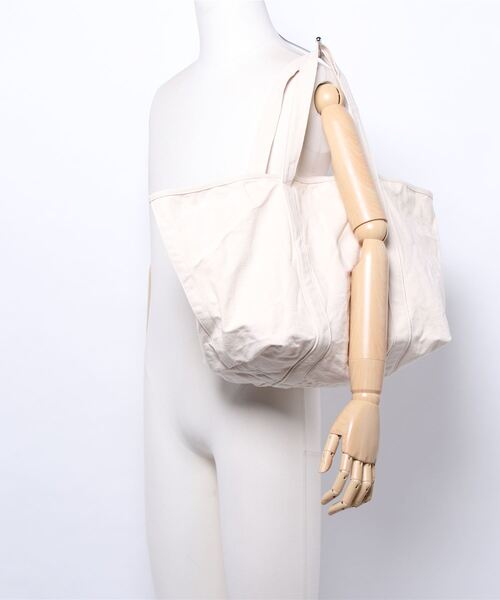 Bonum(ボナム)の「オーガニックコットンビッグトート(ショルダーバッグ・レディース・アイボリー・FREE)」の14枚目の写真