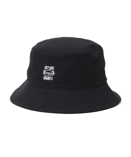 DRESKIP（ドレスキップ）の「◆HIDETRADING PRODUCT コツメカワウソ刺繍バケットハット（ハット・レディース・ブラック/アイボリー・00）」の2枚目の写真