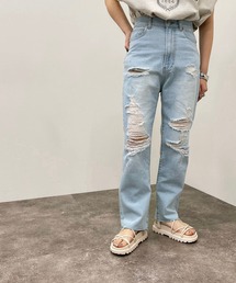 apres jour mignon | クラッシュデニム 【ZOZOTOWN限定アイテム】(デニムパンツ)