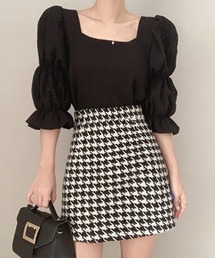 ABITOKYO | パワーショルダースクエアネックブラウス(シャツ/ブラウス)