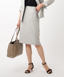 UNTITLED | ◆【洗える・抗菌防臭】ドレッサーアーステックリネンタイトスカート(スーツスカート)