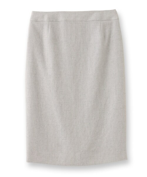 UNTITLED（アンタイトル）の「◆【洗える・抗菌防臭】ドレッサーアーステックリネンタイトスカート（スーツスカート・レディース・ライトグレー/ベージュ/ネイビー・01/99/00/03/02）」の6枚目の写真