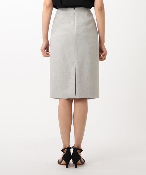 UNTITLED（アンタイトル）の「◆【洗える・抗菌防臭】ドレッサーアーステックリネンタイトスカート（スーツスカート・レディース・ライトグレー/ベージュ/ネイビー・01/99/00/03/02）」の10枚目の写真