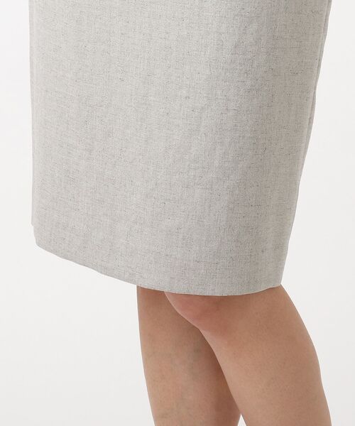 UNTITLED（アンタイトル）の「◆【洗える・抗菌防臭】ドレッサーアーステックリネンタイトスカート（スーツスカート・レディース・ライトグレー/ベージュ/ネイビー・01/99/00/03/02）」の7枚目の写真