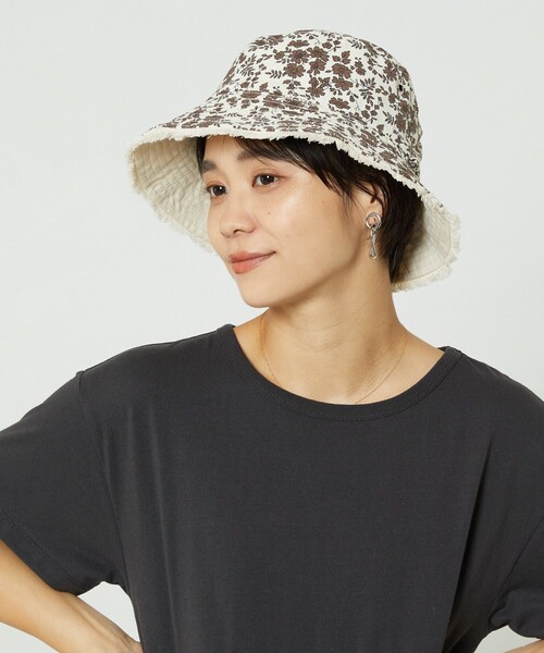 FREAK'S STORE（フリークスストア）の「Casselini/キャセリーニ 【WEB限定】リバーシブルハット（ハット・レディース・ブラック/ベージュ/グリーン・ONE SIZE）」の7枚目の写真