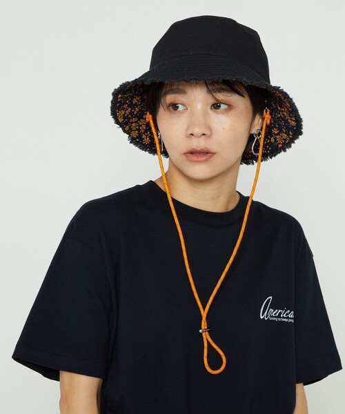 FREAK'S STORE（フリークスストア）の「Casselini/キャセリーニ 【WEB限定】リバーシブルハット（ハット・レディース・ブラック/ベージュ/グリーン・ONE SIZE）」の4枚目の写真