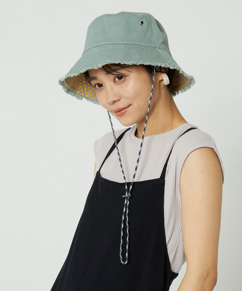 FREAK'S STORE（フリークスストア）の「Casselini/キャセリーニ 【WEB限定】リバーシブルハット（ハット・レディース・ブラック/ベージュ/グリーン・ONE SIZE）」の11枚目の写真