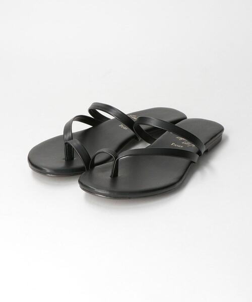 THE STATION STORE（ザ ステーション ストア）の「＜PANIER＞サムループ サンダル（サンダル・レディース・ブラック/オフホワイト・23.5cm/24.5cm）」の2枚目の写真