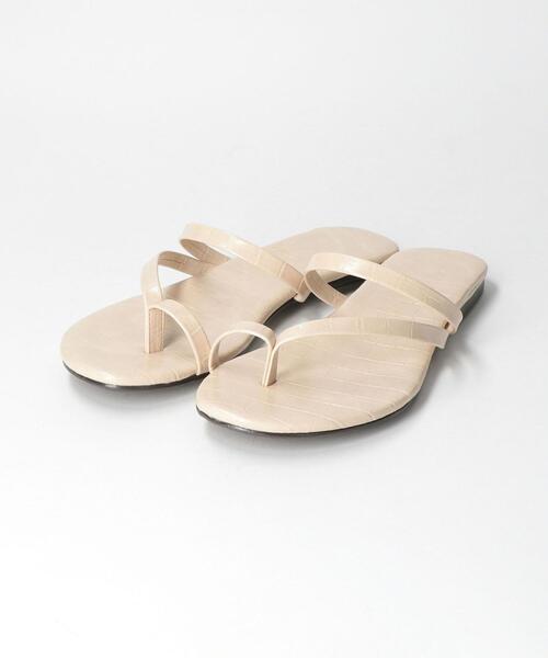 THE STATION STORE（ザ ステーション ストア）の「＜PANIER＞サムループ サンダル（サンダル・レディース・ブラック/オフホワイト・23.5cm/24.5cm）」の9枚目の写真