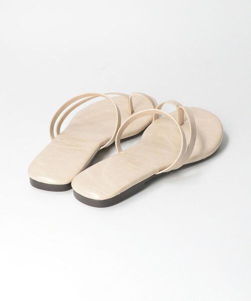 THE STATION STORE（ザ ステーション ストア）の「＜PANIER＞サムループ サンダル（サンダル・レディース・ブラック/オフホワイト・23.5cm/24.5cm）」の8枚目の写真