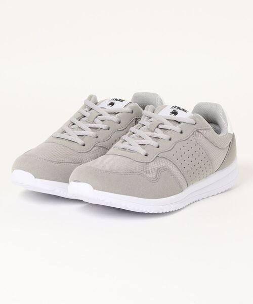 moz（モズ）の「【MOZ】レトロランニングスニーカー　8002（スニーカー・レディース・ネイビー/グレー/ピンク・23.0cm/23.5cm/24.0cm/24.5cm）」の2枚目の写真