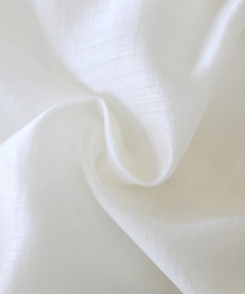 select MOCA（セレクトモカ）の「2021 SS シアーシャツジャケット（テーラードジャケット・レディース・ホワイト/ブルー・FREE）」の19枚目の写真