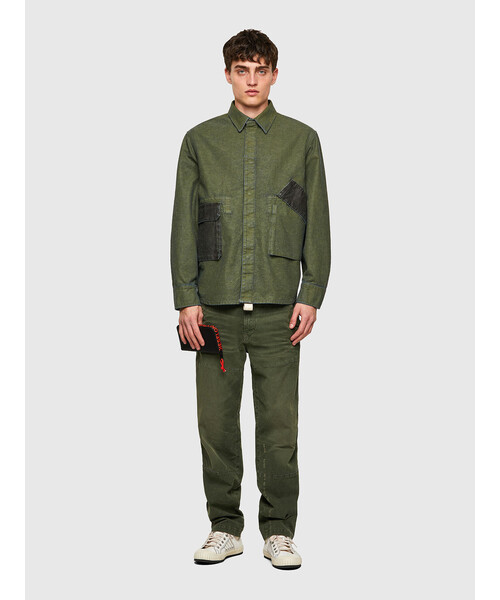 DIESEL（ディーゼル）の「メンズ シャツ デニムシャツ ミリタリーシャツ ライトジャケット（シャツ/ブラウス・メンズ・グリーン系その他・SMALL/MEDIUM/LARGE/X-LARGE/X-SMALL）」の5枚目の写真