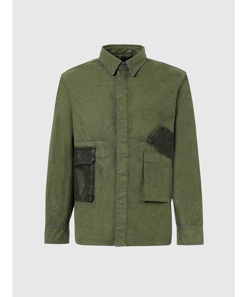 DIESEL（ディーゼル）の「メンズ シャツ デニムシャツ ミリタリーシャツ ライトジャケット（シャツ/ブラウス・メンズ・グリーン系その他・SMALL/MEDIUM/LARGE/X-LARGE/X-SMALL）」の6枚目の写真