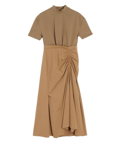 ELENDEEK（エレンディーク）の「ドロストヘムドッキングワンピース（ワンピース・レディース・ブラック/ベージュ・01/02）」の3枚目の写真