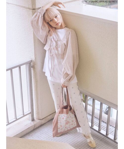 merry jenny（メリージェニー）の「floral thermal pants
