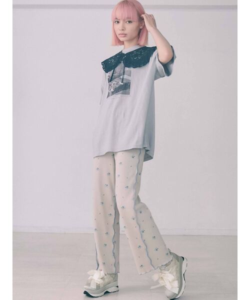 merry jenny（メリージェニー）の「floral thermal pants（その他パンツ・レディース・ベージュ/オフホワイト・FREE）」の11枚目の写真