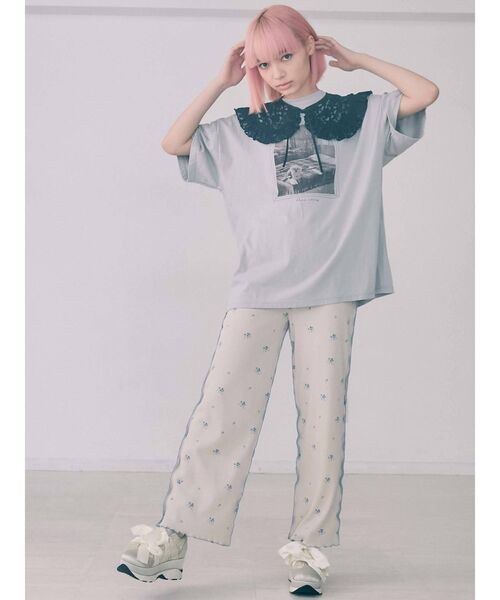 merry jenny（メリージェニー）の「floral thermal pants