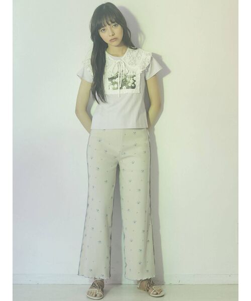 merry jenny（メリージェニー）の「floral thermal pants（その他パンツ・レディース・ベージュ/オフホワイト・FREE）」の17枚目の写真