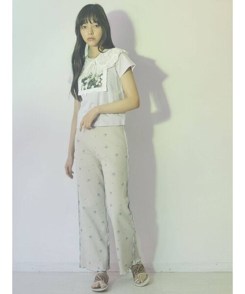 merry jenny（メリージェニー）の「floral thermal pants（その他パンツ・レディース・ベージュ/オフホワイト・FREE）」の18枚目の写真