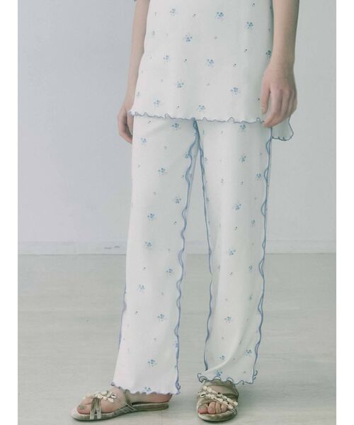 merry jenny（メリージェニー）の「floral thermal pants（その他パンツ・レディース・ベージュ/オフホワイト・FREE）」の21枚目の写真