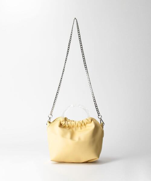 HVISK(ヴィスク)の「<HVISK>クリアハンドルショルダーバッグ -2WAY-(ショルダーバッグ・レディース・イエロー・FREE)」の8枚目の写真