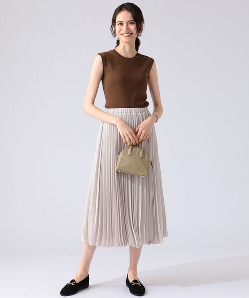 B:MING by BEAMS（ビーミングバイビームス）の「B:MING by BEAMS / ウォッシャブル リブ ノースリーブニット（ニット/セーター・レディース・ブラウン/ベージュ/ブラック/レッド系その他2・ONE SIZE）」の5枚目の写真