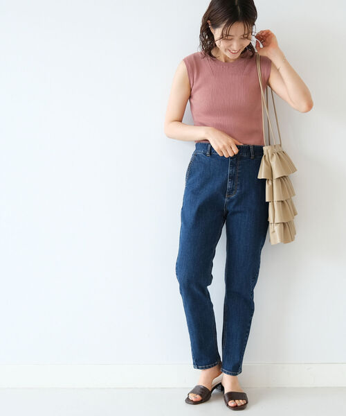 B:MING by BEAMS（ビーミングバイビームス）の「B:MING by BEAMS / ウォッシャブル リブ ノースリーブニット（ニット/セーター・レディース・ブラウン/ベージュ/ブラック/レッド系その他2・ONE SIZE）」の22枚目の写真