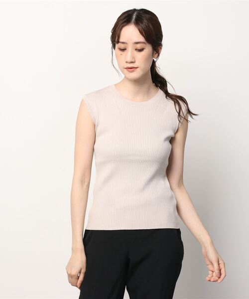 B:MING by BEAMS（ビーミングバイビームス）の「B:MING by BEAMS / ウォッシャブル リブ ノースリーブニット（ニット/セーター・レディース・ブラウン/ベージュ/ブラック/レッド系その他2・ONE SIZE）」の14枚目の写真