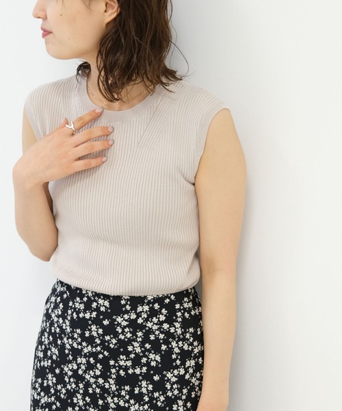 B:MING by BEAMS（ビーミングバイビームス）の「B:MING by BEAMS / ウォッシャブル リブ ノースリーブニット（ニット/セーター・レディース・ブラウン/ベージュ/ブラック/レッド系その他2・ONE SIZE）」の13枚目の写真