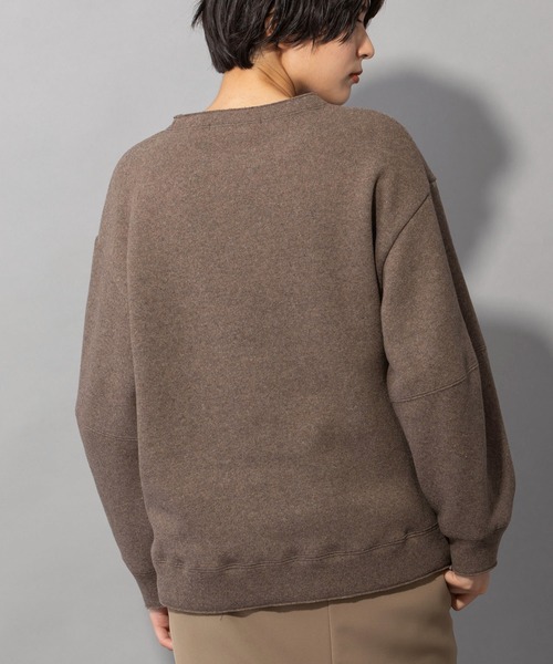 Munich（ミューニック）の「イタリーリサイクルウールリバーニット　バルーンスリーブスウェット（スウェット・レディース・ブラック/ベージュ/ブラウン/グレー・FREE）」の16枚目の写真