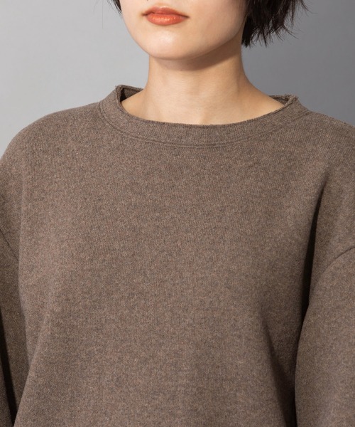 Munich（ミューニック）の「イタリーリサイクルウールリバーニット　バルーンスリーブスウェット（スウェット・レディース・ブラック/ベージュ/ブラウン/グレー・FREE）」の17枚目の写真