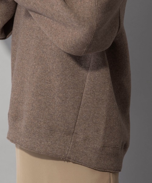 Munich（ミューニック）の「イタリーリサイクルウールリバーニット　バルーンスリーブスウェット（スウェット・レディース・ブラック/ベージュ/ブラウン/グレー・FREE）」の20枚目の写真