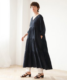 セール ブランド古着 Niko And ニコアンドのワンピース ドレス ブラック 黒色系 刺繍 古着通販 Zozoused