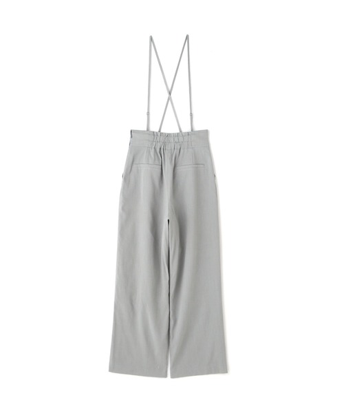 FREE'S MART（フリーズマート）の「【Sシリーズ対応】綿麻ハイウエストサス付きワイドパンツ（その他パンツ・レディース・ブラウン/ベージュ/ブルー・SMALL/MEDIUM）」の6枚目の写真