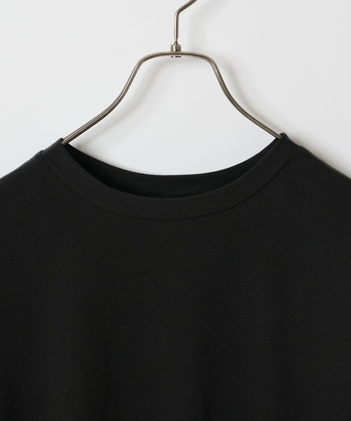 CIAOPANIC（チャオパニック）の「オーガニックコットンクルーTシャツ（Tシャツ/カットソー・レディース・オフホワイト/チャコールグレー/ブラック・FREE）」の14枚目の写真