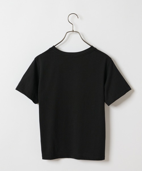 CIAOPANIC（チャオパニック）の「オーガニックコットンクルーTシャツ（Tシャツ/カットソー・レディース・オフホワイト/チャコールグレー/ブラック・FREE）」の17枚目の写真