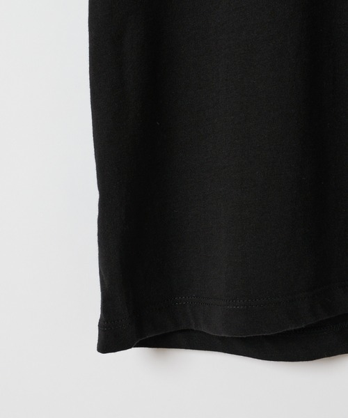 CIAOPANIC（チャオパニック）の「オーガニックコットンクルーTシャツ（Tシャツ/カットソー・レディース・オフホワイト/チャコールグレー/ブラック・FREE）」の16枚目の写真