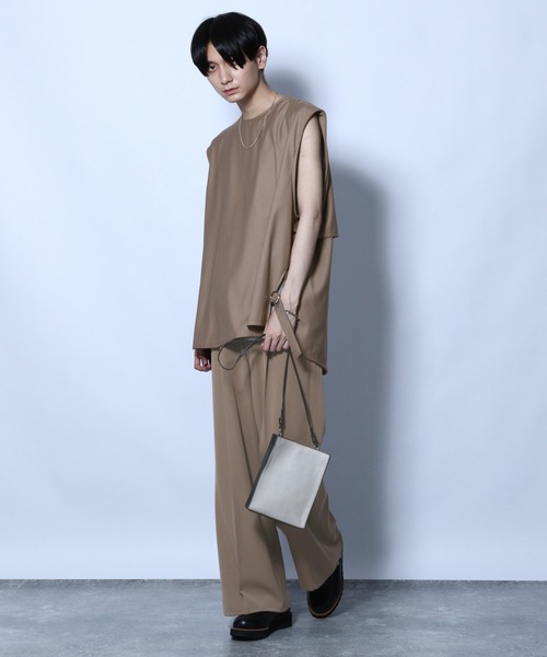 HARE（ハレ）の「ワイドフレアトラウザー(HARE)（その他パンツ・メンズ・ブラック/ベージュ/ブルー・SMALL/MEDIUM）」の7枚目の写真