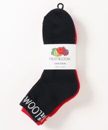 RiNc | 【 FRUIT OF THE LOOM / フルーツ オブ ザ ルーム 】 トップロゴ マルチ ソックス 3足セット(ソックス/靴下)