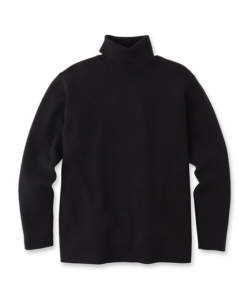 tk.TAKEO KIKUCHI(ティーケータケオキクチ)の「◆ミラノリブタートルネックニット(ニット/セーター・メンズ・ブラック/ダークオリーブ/ワインレッド/オフホワイト・04/03/02/01)」の5枚目の写真