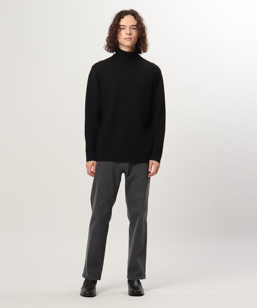 tk.TAKEO KIKUCHI(ティーケータケオキクチ)の「◆ミラノリブタートルネックニット(ニット/セーター・メンズ・ブラック/ダークオリーブ/ワインレッド/オフホワイト・04/03/02/01)」の13枚目の写真