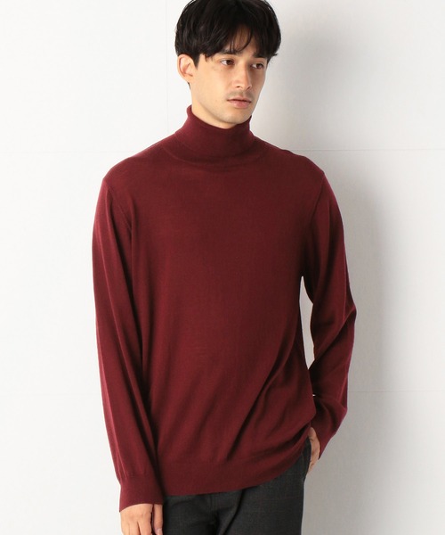 COMME　CA COMMUNE（コムサコミューン）の「【LANEROSSI】 ハイゲージ　タートルネックニット（ニット/セーター・メンズ・ブラック/ブラウン/ブルー/グリーン/ワイン/キナリ・MEDIUM/LARGE）」の6枚目の写真