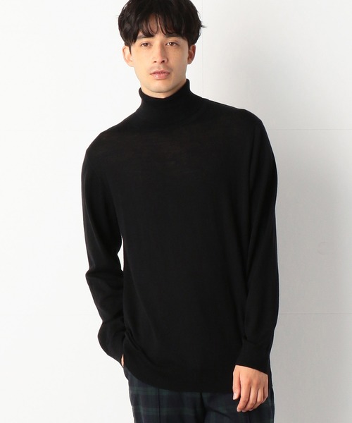 COMME　CA COMMUNE（コムサコミューン）の「【LANEROSSI】 ハイゲージ　タートルネックニット（ニット/セーター・メンズ・ブラック/ブラウン/ブルー/グリーン/ワイン/キナリ・MEDIUM/LARGE）」の3枚目の写真