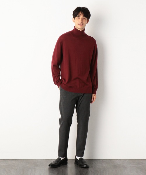 COMME　CA COMMUNE（コムサコミューン）の「【LANEROSSI】 ハイゲージ　タートルネックニット（ニット/セーター・メンズ・ブラック/ブラウン/ブルー/グリーン/ワイン/キナリ・MEDIUM/LARGE）」の15枚目の写真