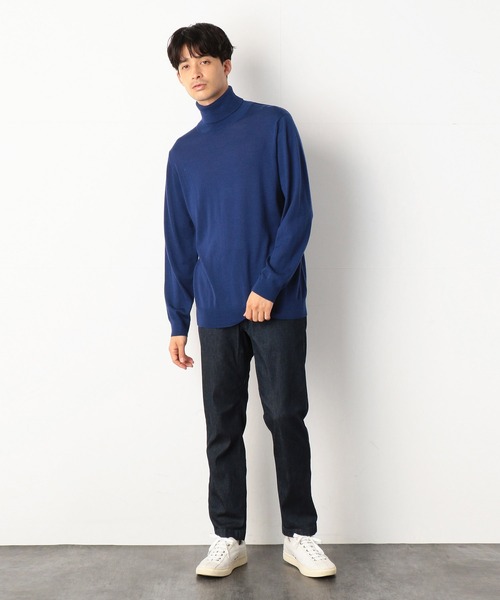 COMME　CA COMMUNE（コムサコミューン）の「【LANEROSSI】 ハイゲージ　タートルネックニット（ニット/セーター・メンズ・ブラック/ブラウン/ブルー/グリーン/ワイン/キナリ・MEDIUM/LARGE）」の10枚目の写真