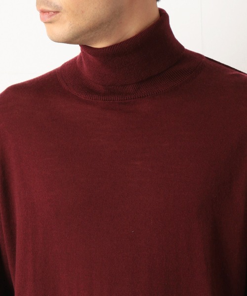 COMME　CA COMMUNE（コムサコミューン）の「【LANEROSSI】 ハイゲージ　タートルネックニット（ニット/セーター・メンズ・ブラック/ブラウン/ブルー/グリーン/ワイン/キナリ・MEDIUM/LARGE）」の8枚目の写真