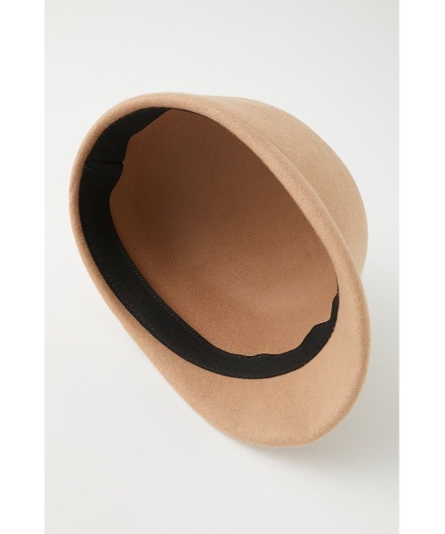 MOUSSY（マウジー）の「JOCKEY FELT キャップ（キャップ・レディース・ブラック/ベージュ・FREE）」の3枚目の写真